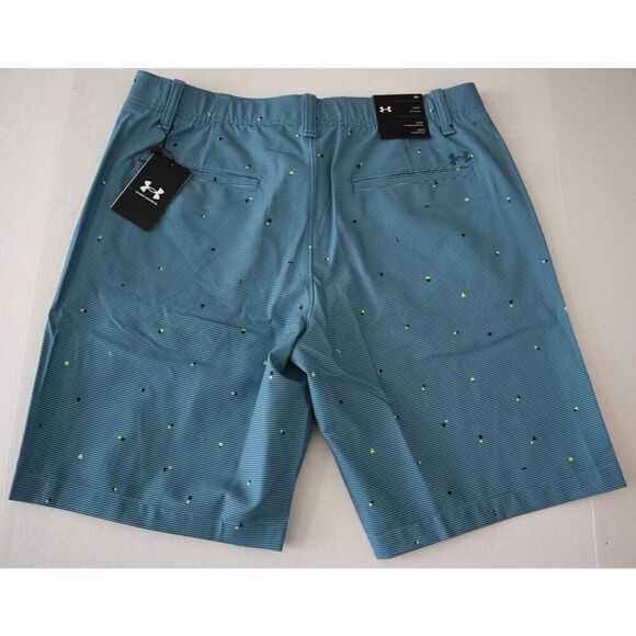 Under Armour 1377303-414 Men's Sz 34 Static Blue UA Golf Printed 10" Shorts - Picture 2 of 10